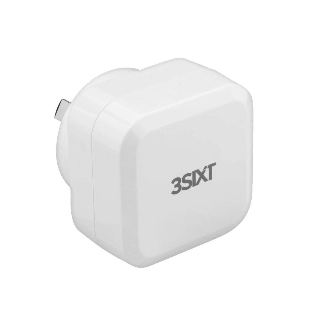 3sixT Wall Charger AU 5.4A + Micro USB Cable 1m - White - Power - Techunion -