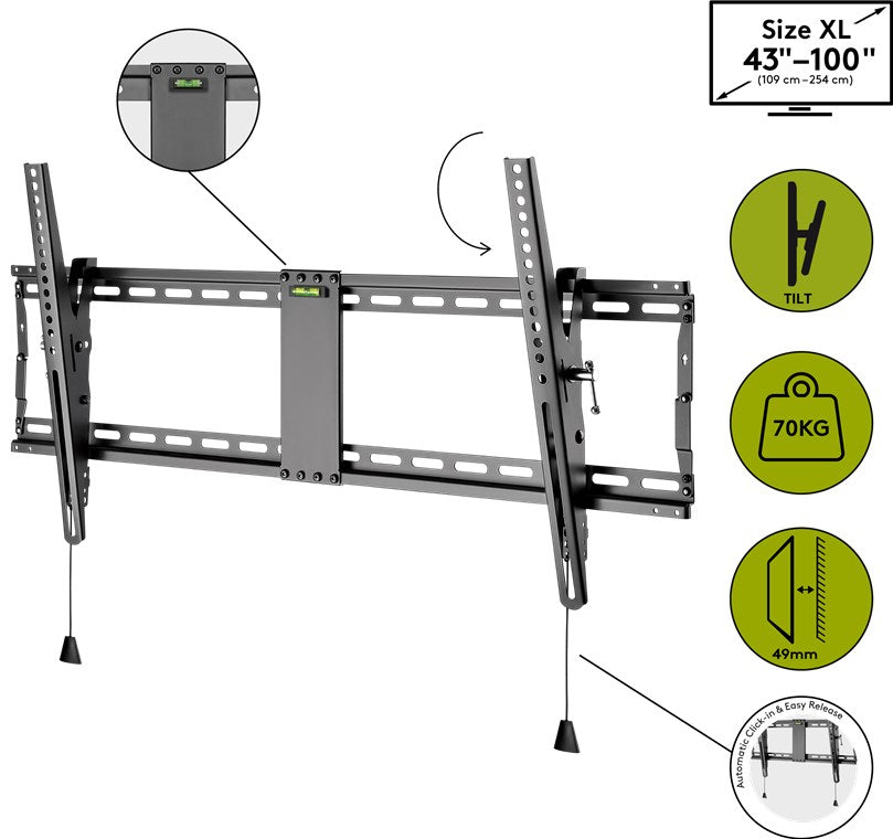 Goobay TV Wall Mount Bracket TILT Pro X-Large for TVs (60-100