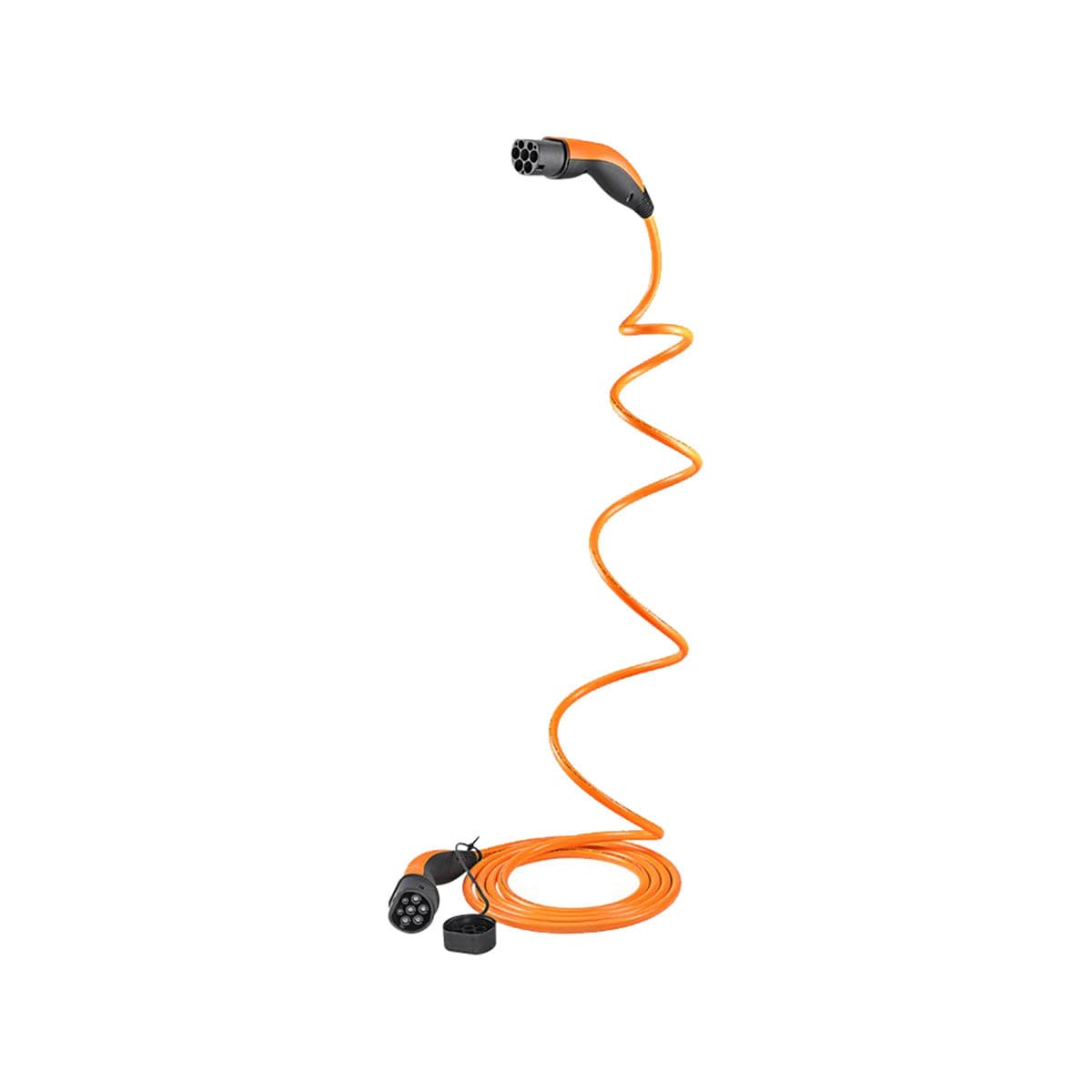 LAPP EV Helix Charge Cable Type 2 (22kW-3P-32A) 5m for Hybrid and Electric Cars - Orange.