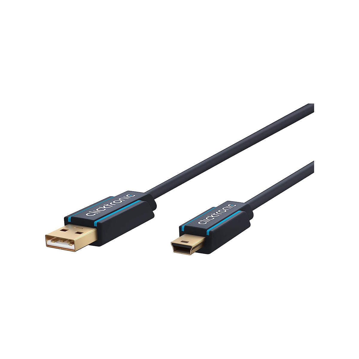 Clicktronic USB A 2.0 to USB MINI-B 5 Cable - 1m