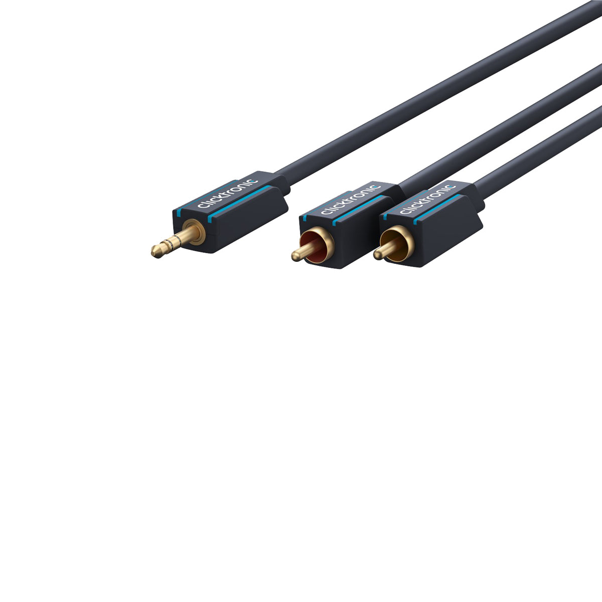Clicktronic 3.5mm AUX to RCA Cable - 1m