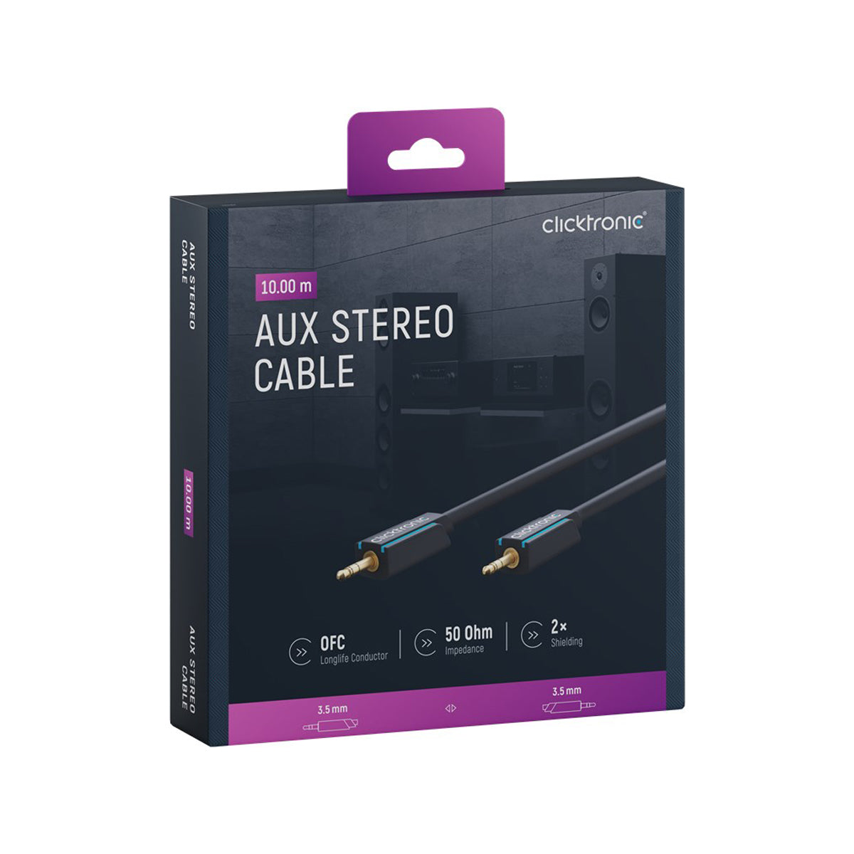 Clicktronic 3.5mm AUX Cable - 10m