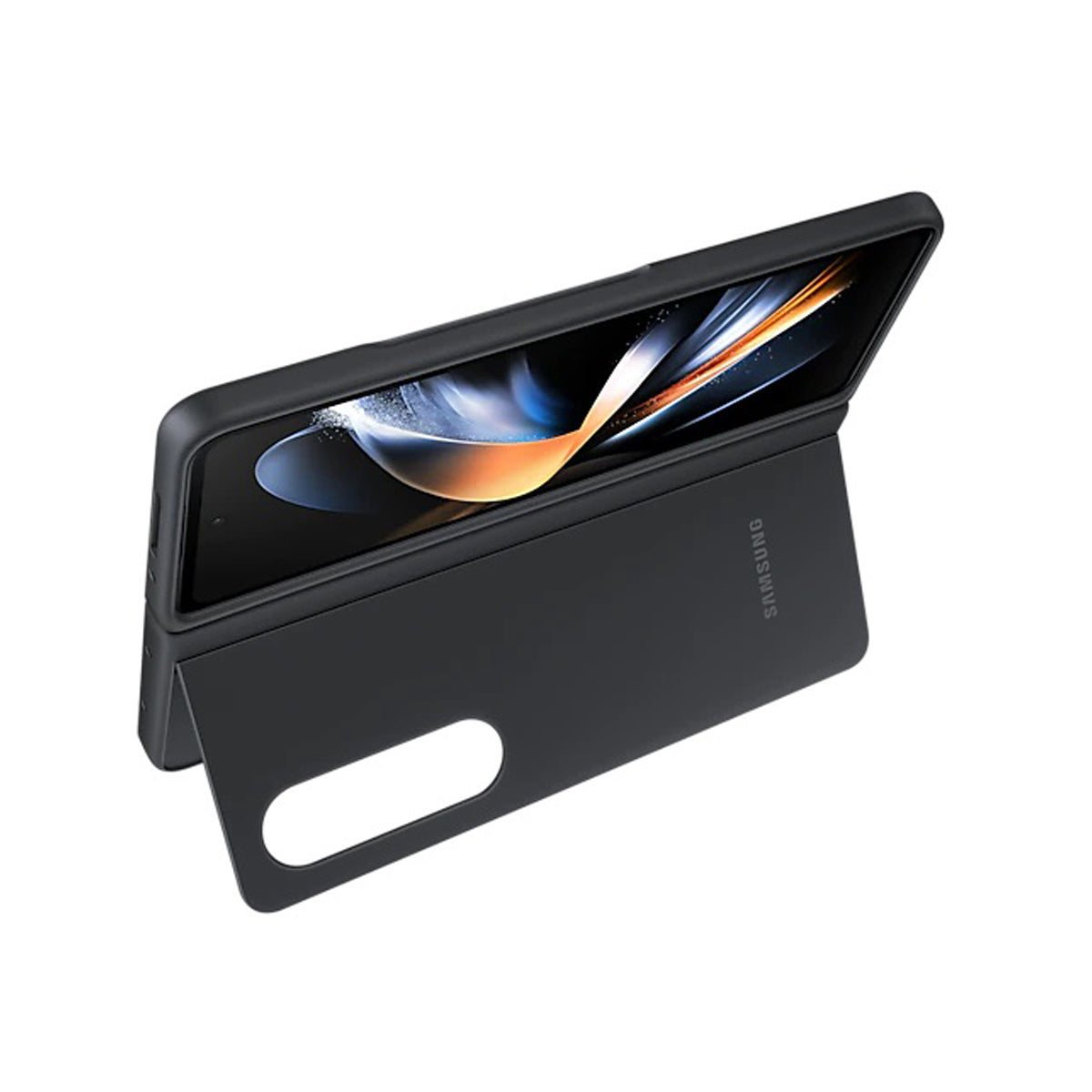 Samsung Slim Standing Phone Cover for Galaxy Z Fold4 - Black.