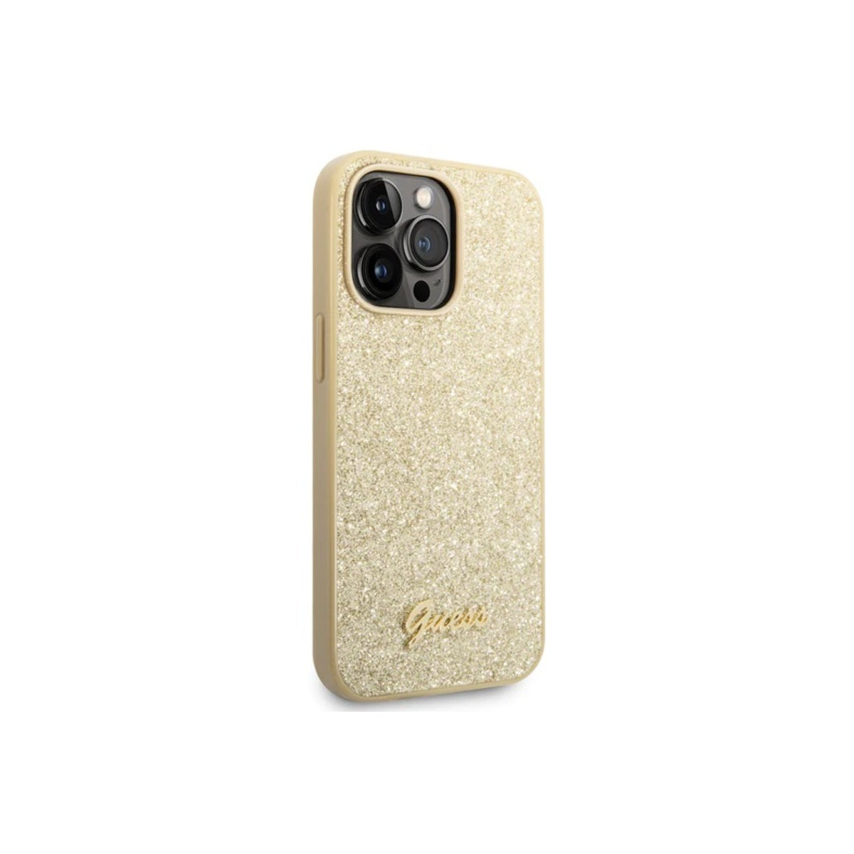 Guess Glitter Flakes Phone Case for iPhone 14 Pro Max.