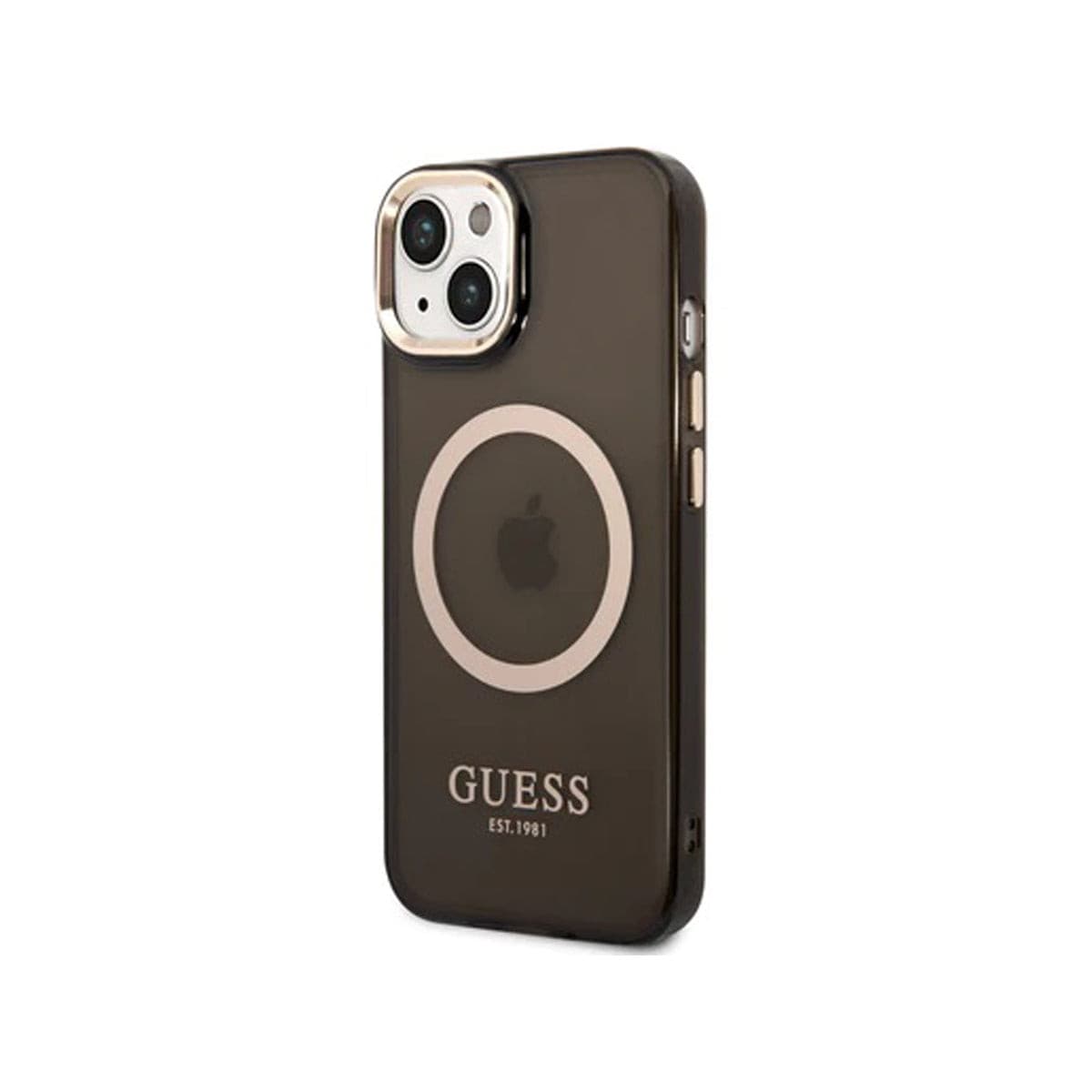 GUESS Ring Edition Case For Apple iPhone 14 - Translucent Black.