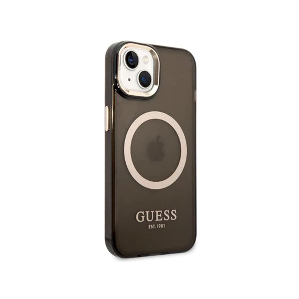 GUESS Ring Edition Case For Apple iPhone 14 - Translucent Black.