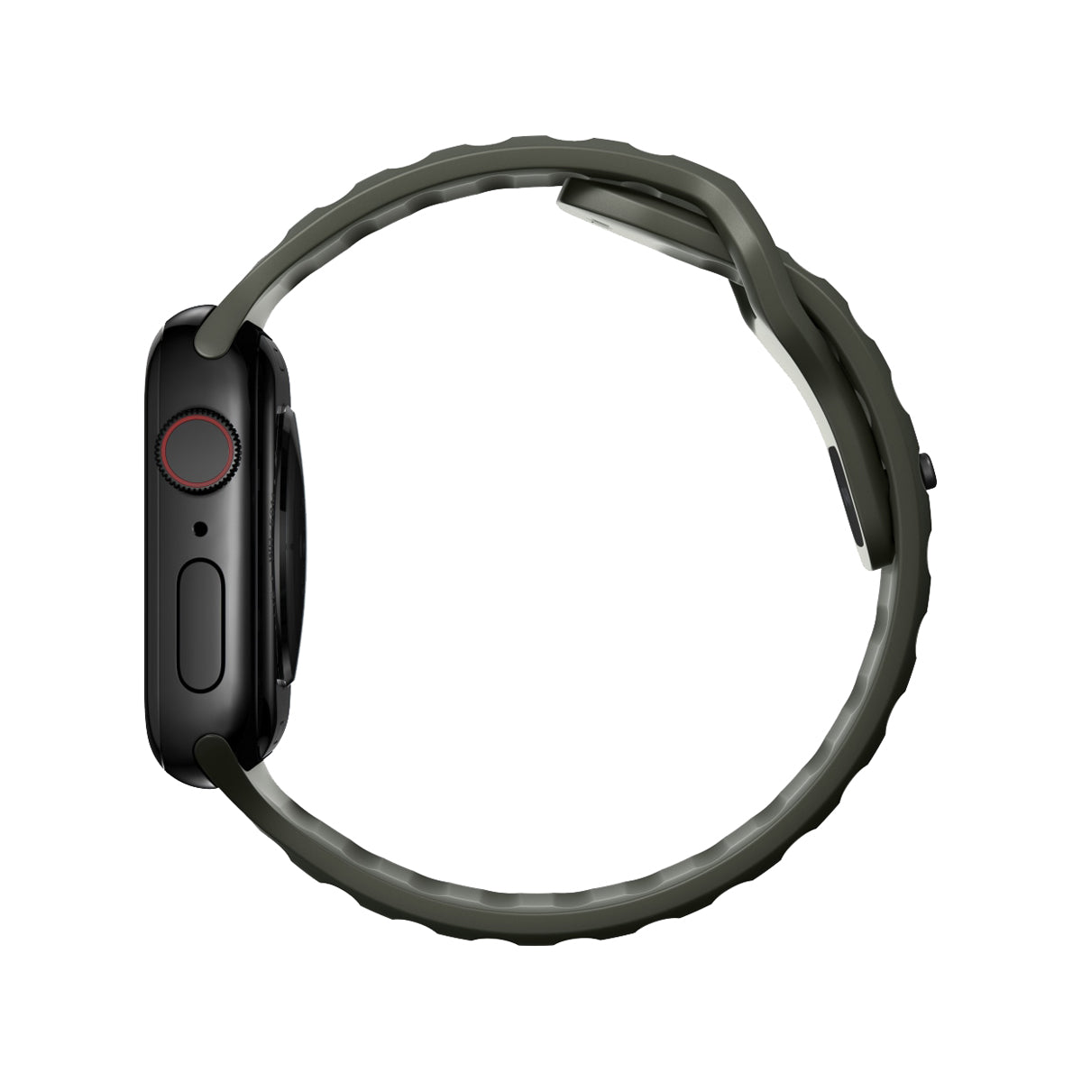 Nomad Apple Watch 45mm Sport Band - Ash Green.