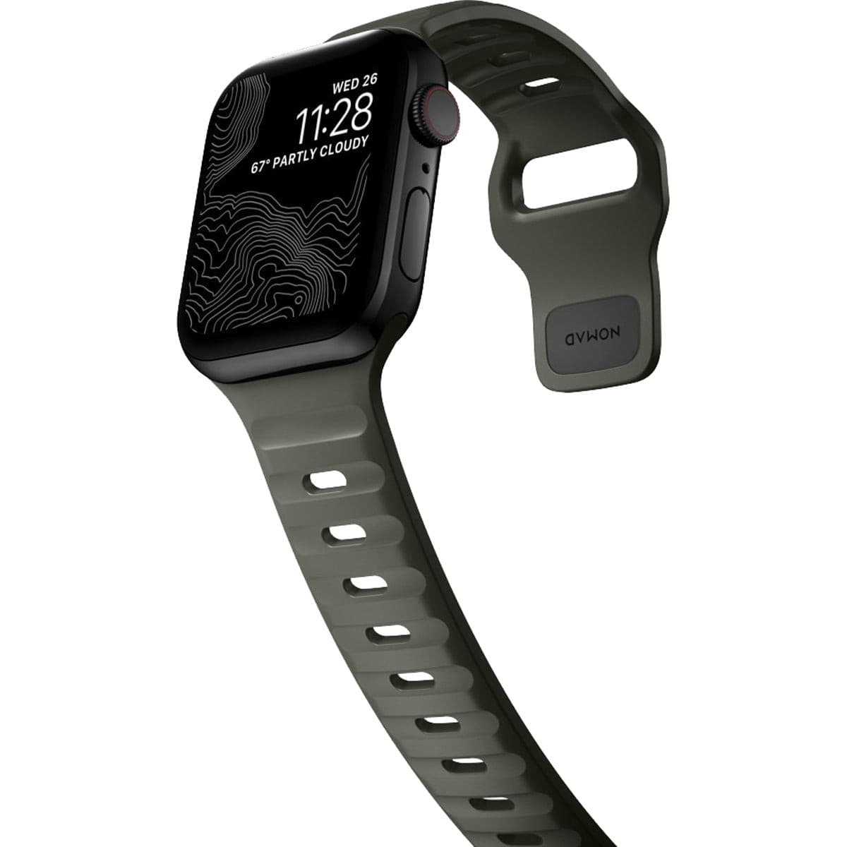 Nomad Apple Watch 41mm Sport Band - Ash Green.