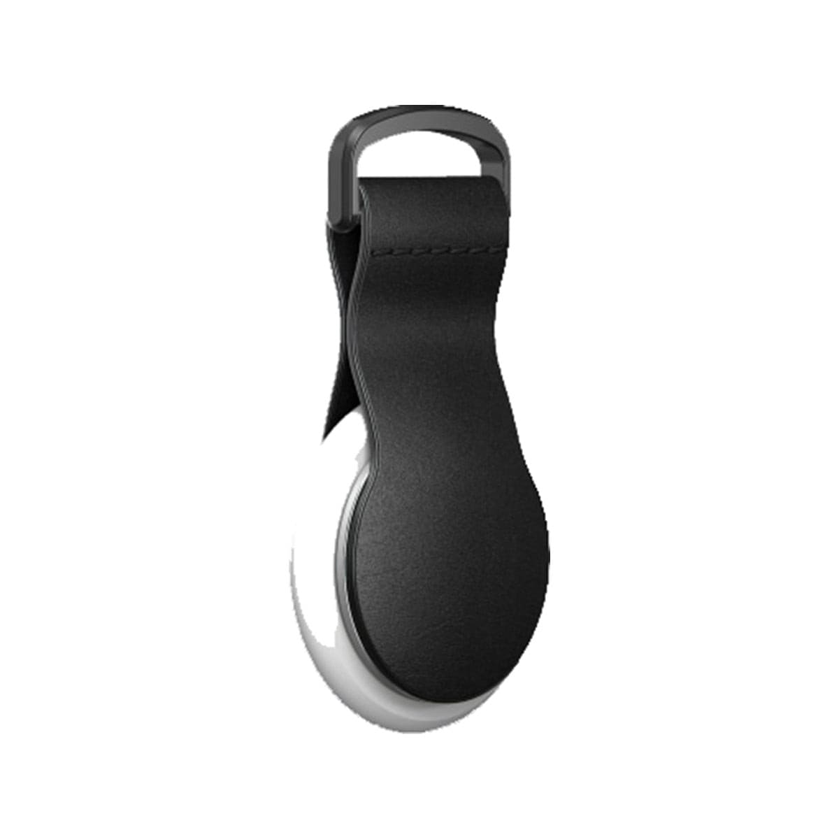 NOMAD Leather Loop for AirTag Black Horween Leather.