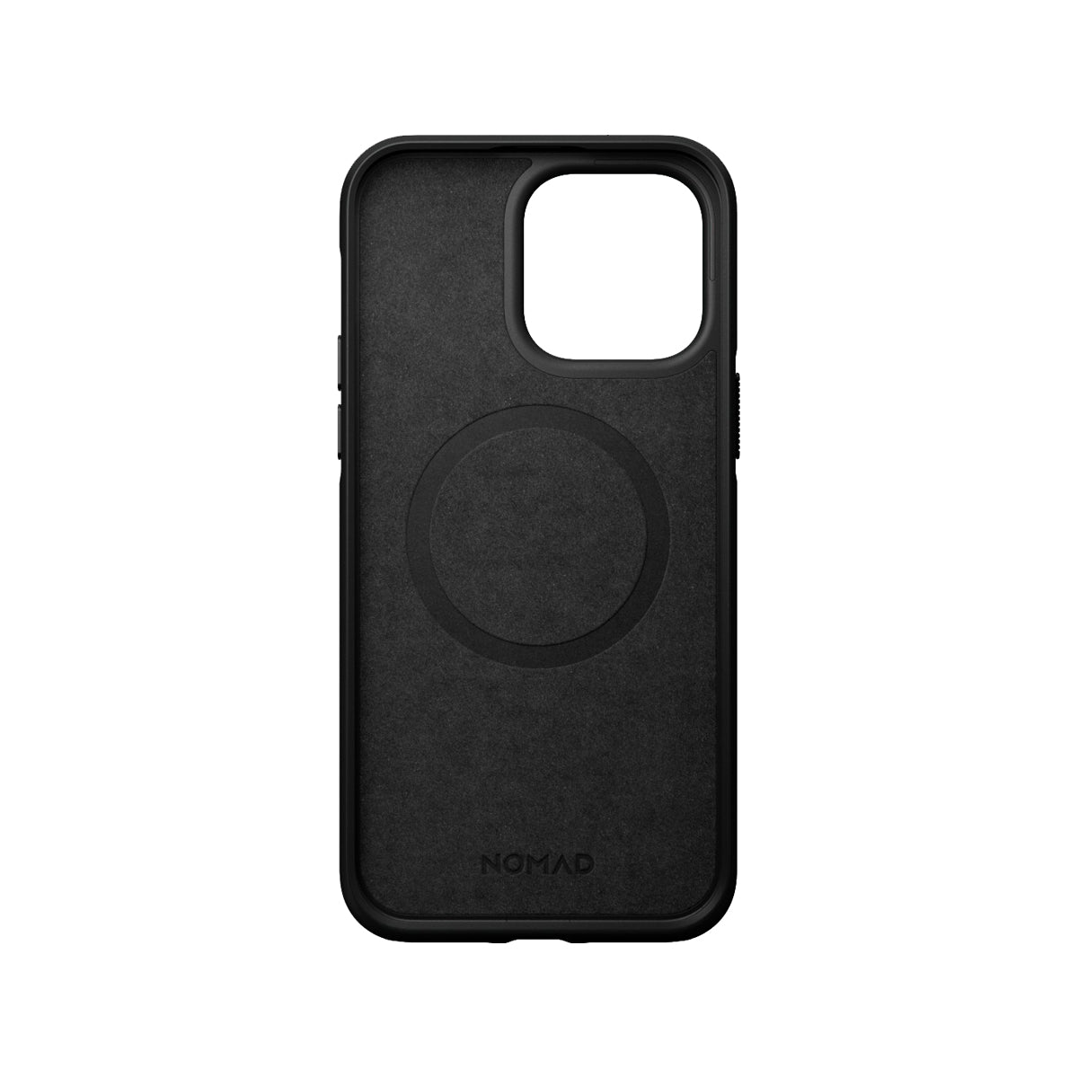 Nomad Modern Leather Phone Case for iPhone 14 Pro Max - Black Normal Leather.