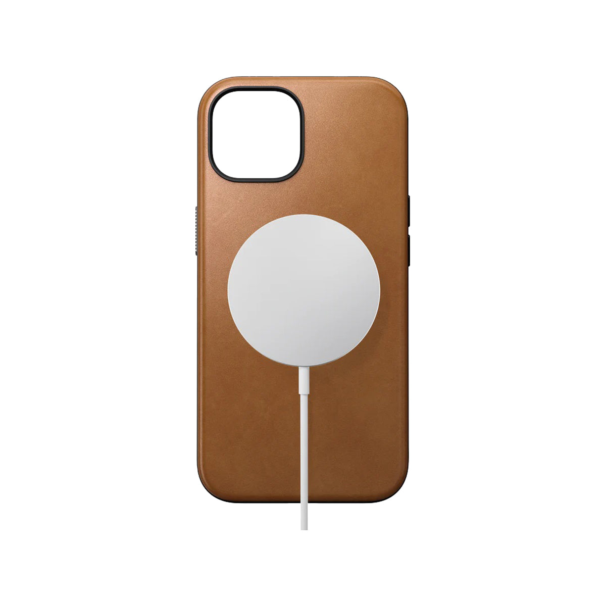 Nomad Leather Phone Case for iPhone 15 - English Tan - NMD