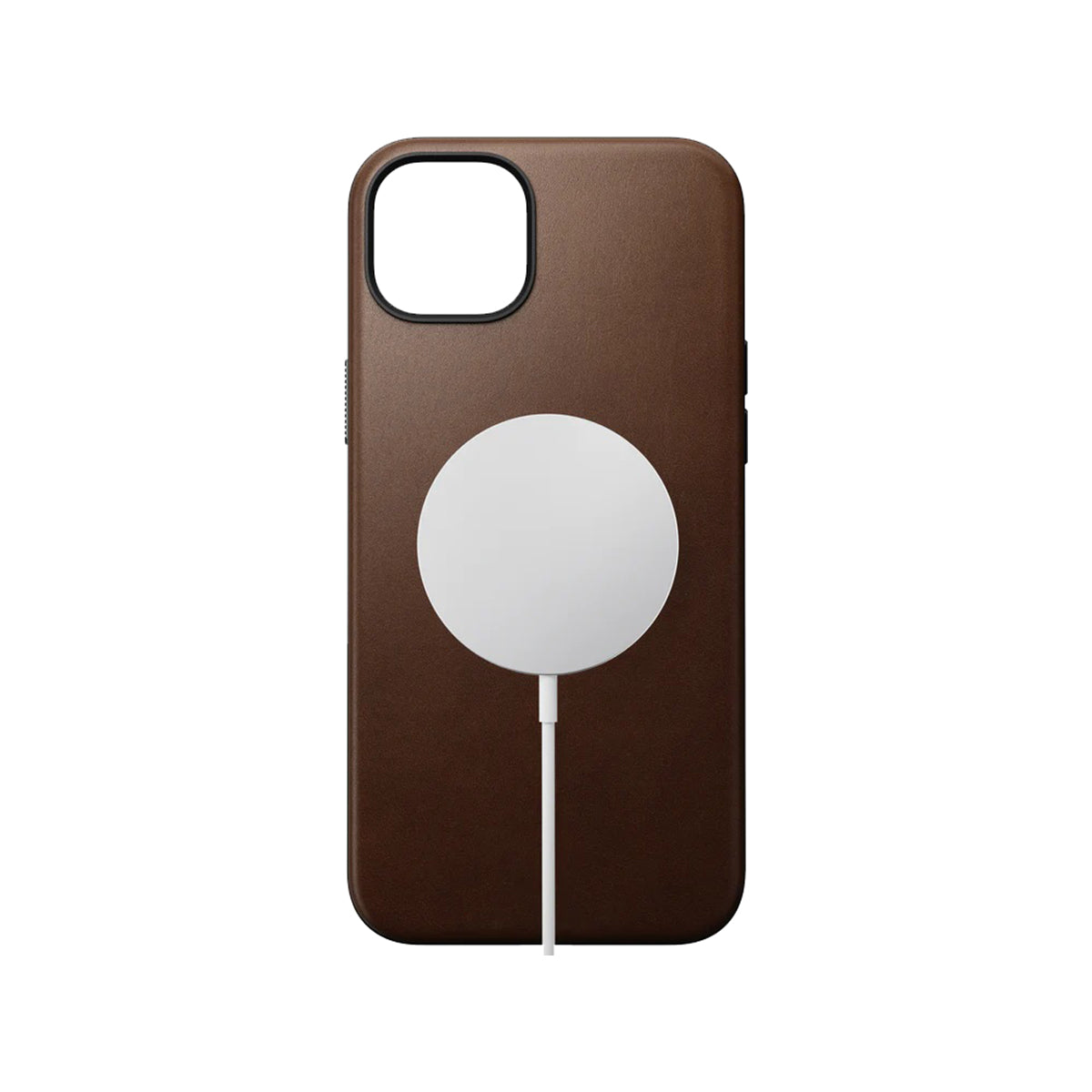 Nomad Leather Phone Case for iPhone 15 Plus - Brown - NMD