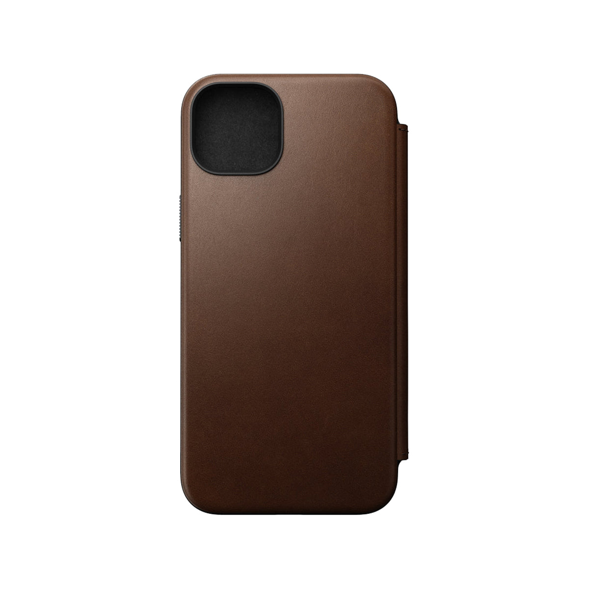 Nomad Leather Folio Case for iPhone 15 Plus - Brown