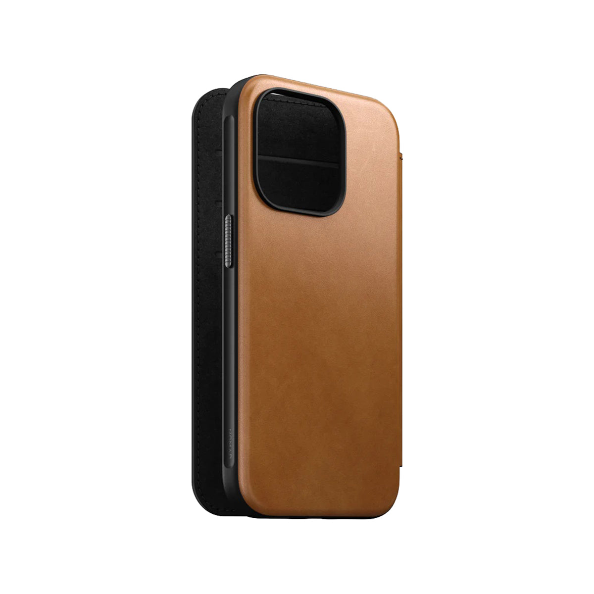 Nomad Leather Folio Case for iPhone 15 Pro - English Tan - NMD