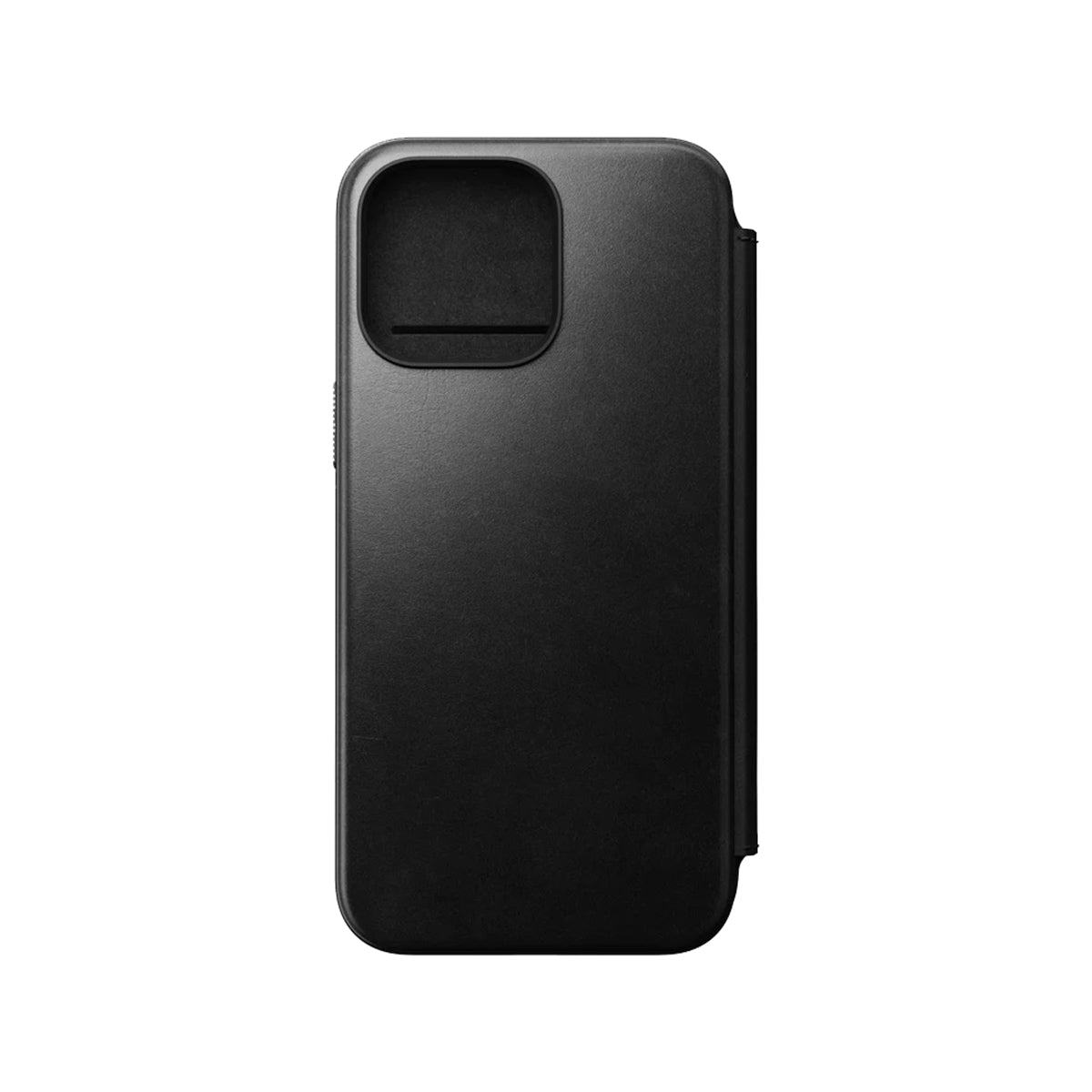 Nomad Leather Folio Case for iPhone 15 Pro Max - Black - Horween