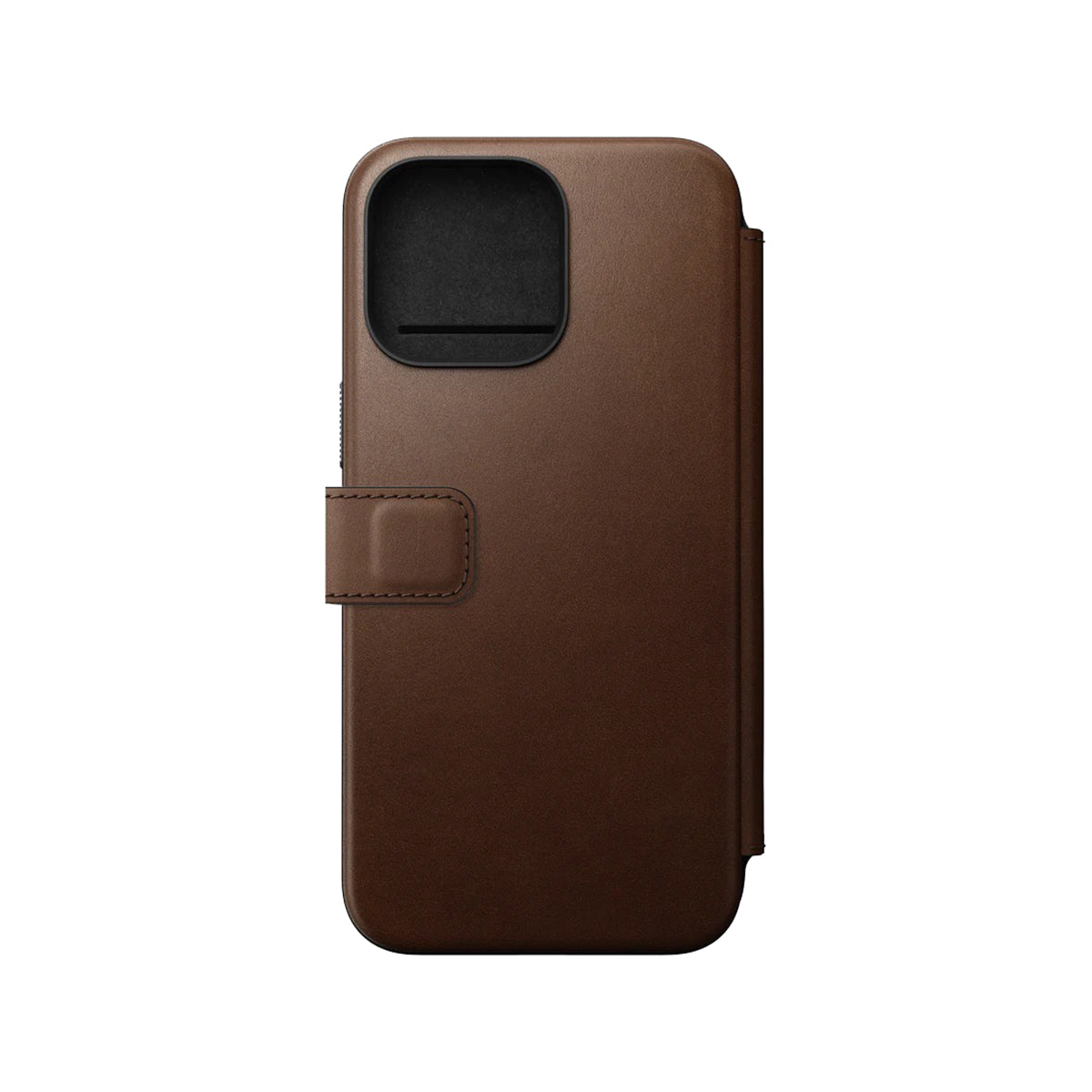Nomad Leather Folio Case for iPhone 15 Pro Max - Brown - NMD