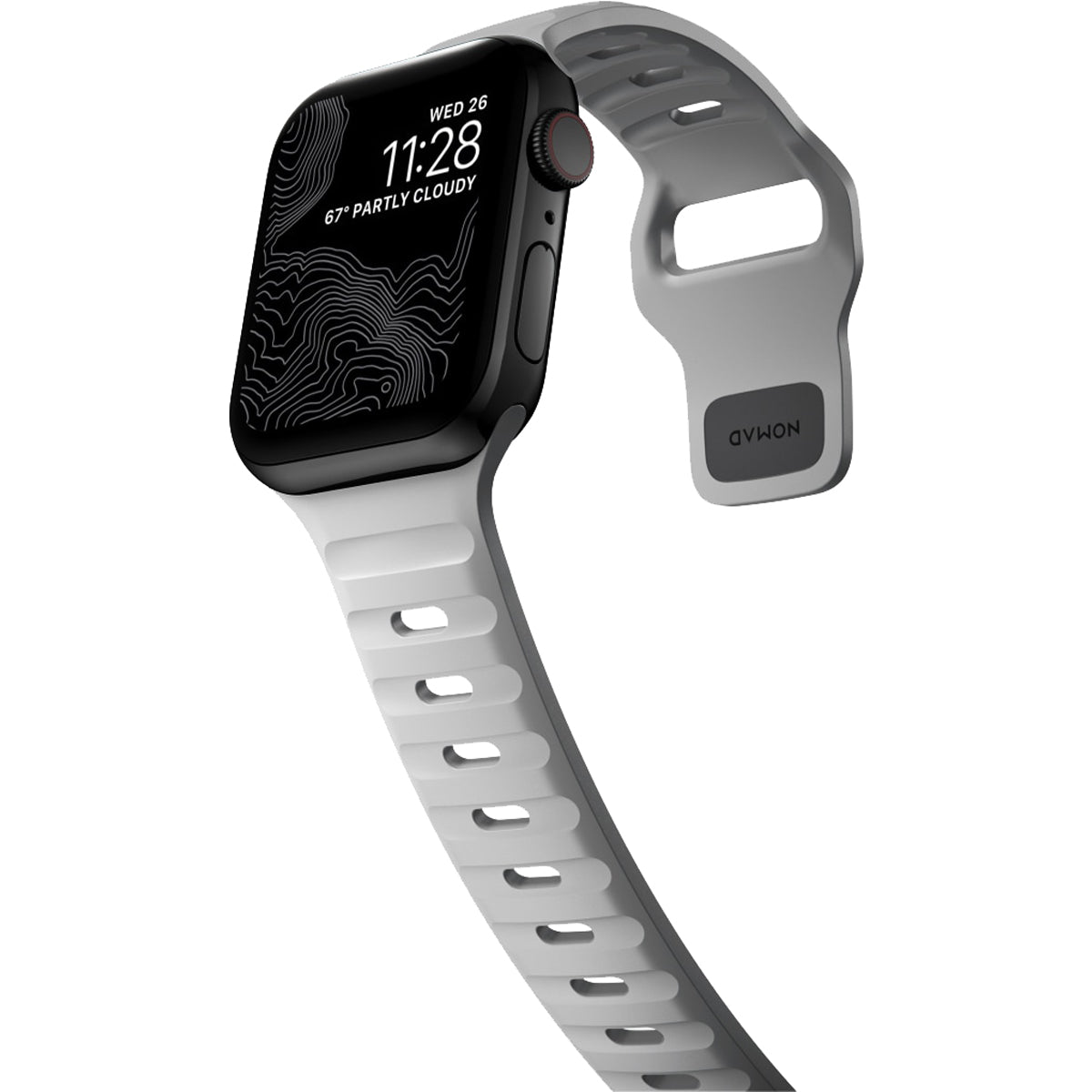 Nomad Apple Watch 45mm Sport Band - Lunar Gray.