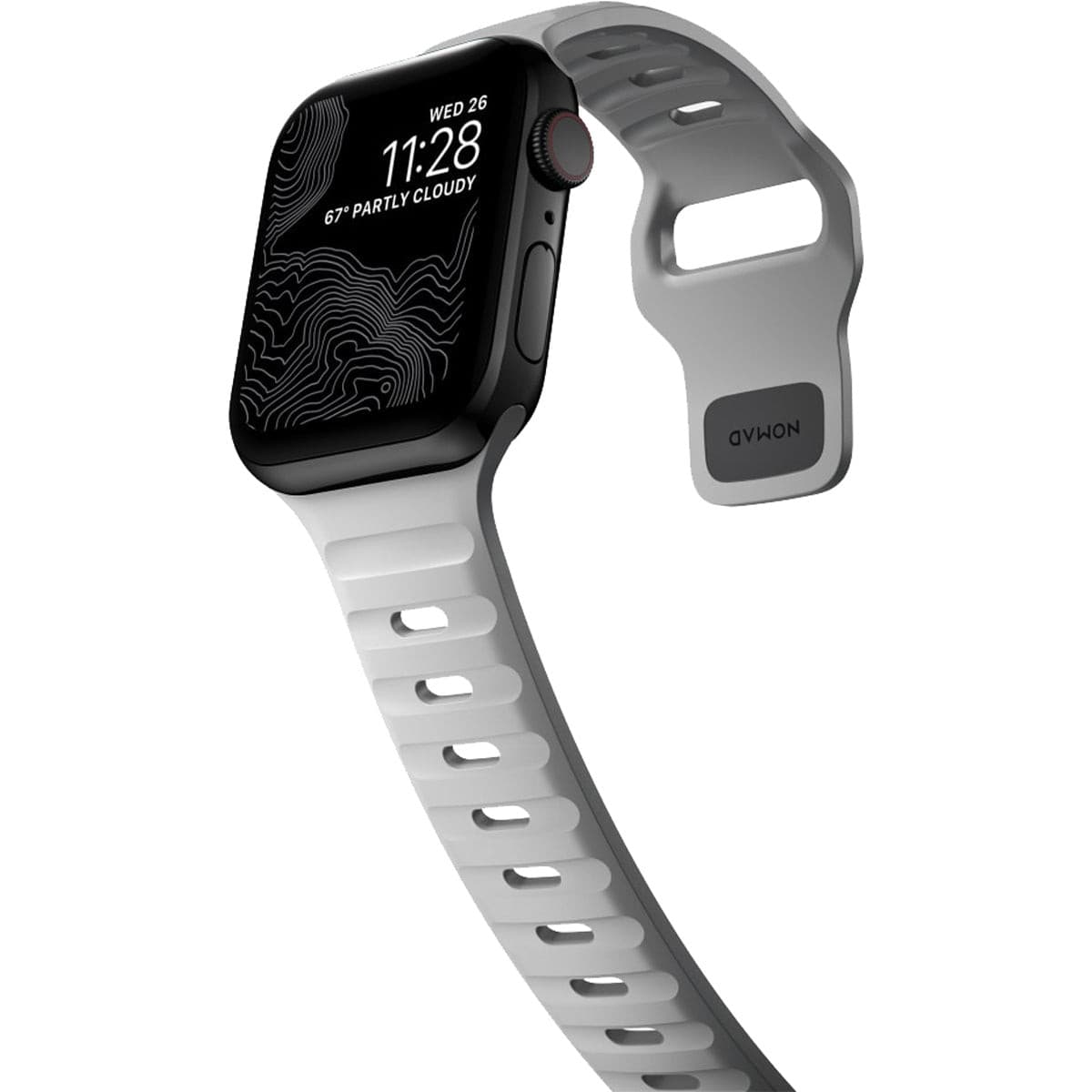 Nomad Apple Watch 41mm Sport Band - Lunar Gray.