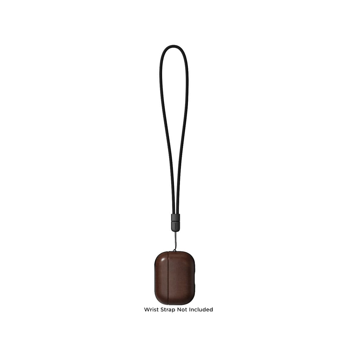 Nomad Modern Leather Case for AirPods Pro 2 - Rustic Brown Horween Leather.
