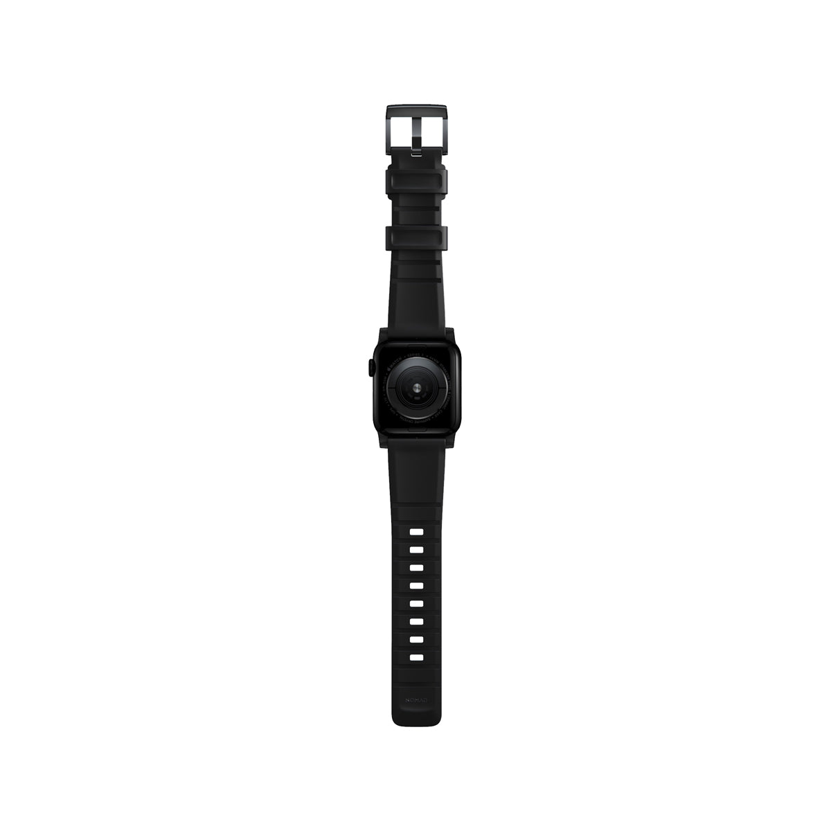Nomad Apple Watch 45mm Rugged Band - Black Hardware.