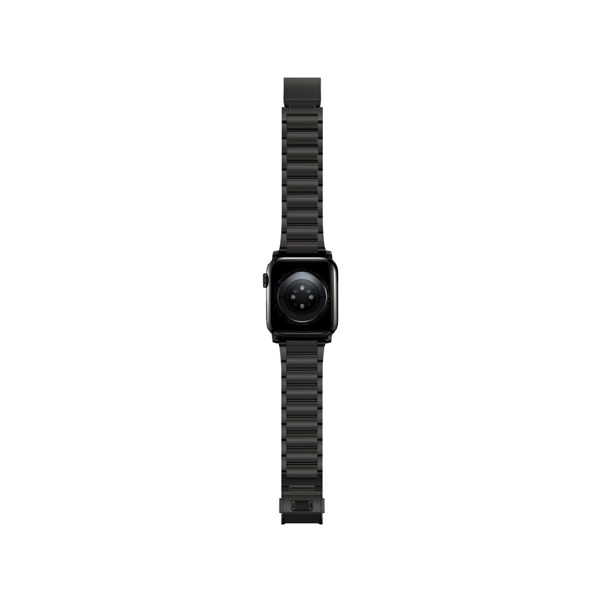 Nomad Apple Watch 45mm Steel Band - Graphite Hardware.