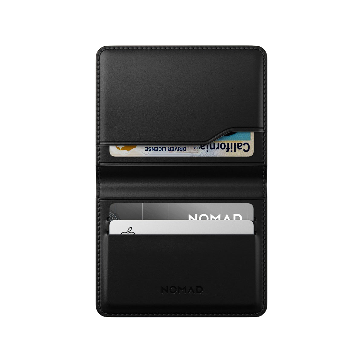NOMAD Card Wallet Plus - Black Horween Leather.