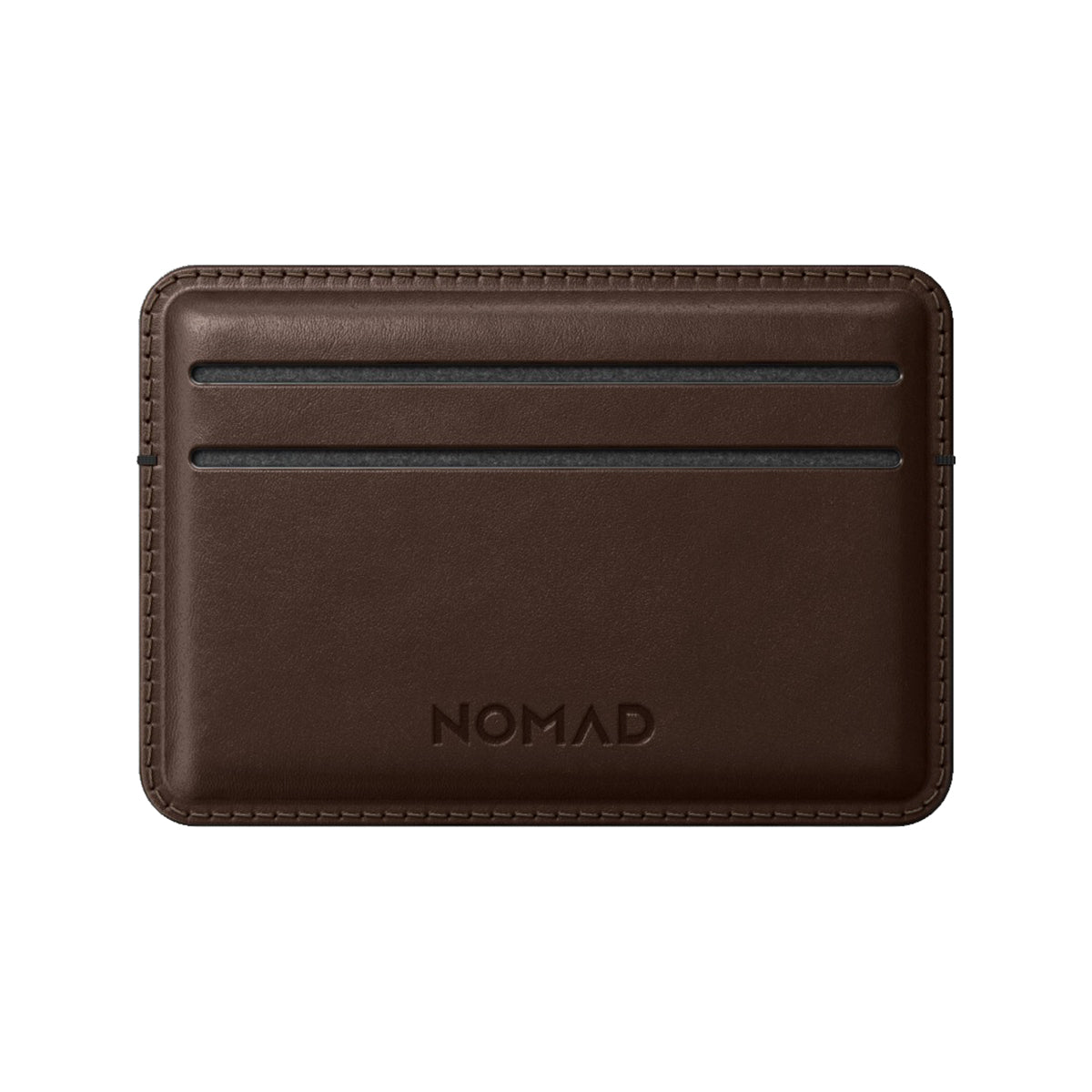 NOMAD Card Wallet - Rustic Brown Horween Leather.