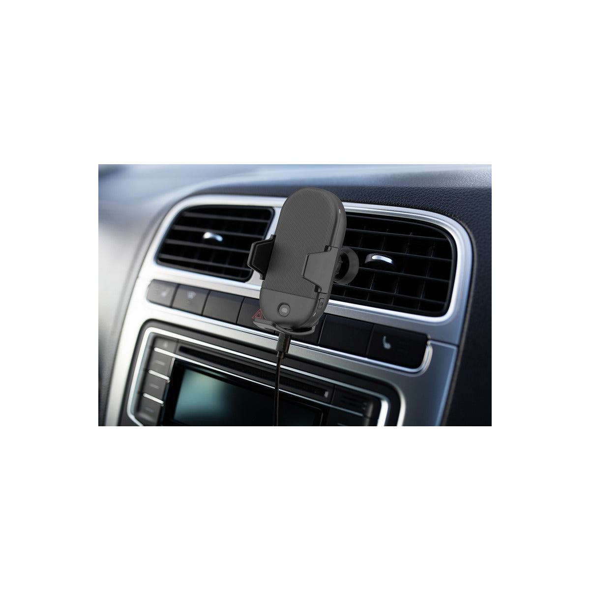 Black Wireless Car Charger Phone Vent Mount, 15W Cell Phone Fast Charging for iPhone and Samsung