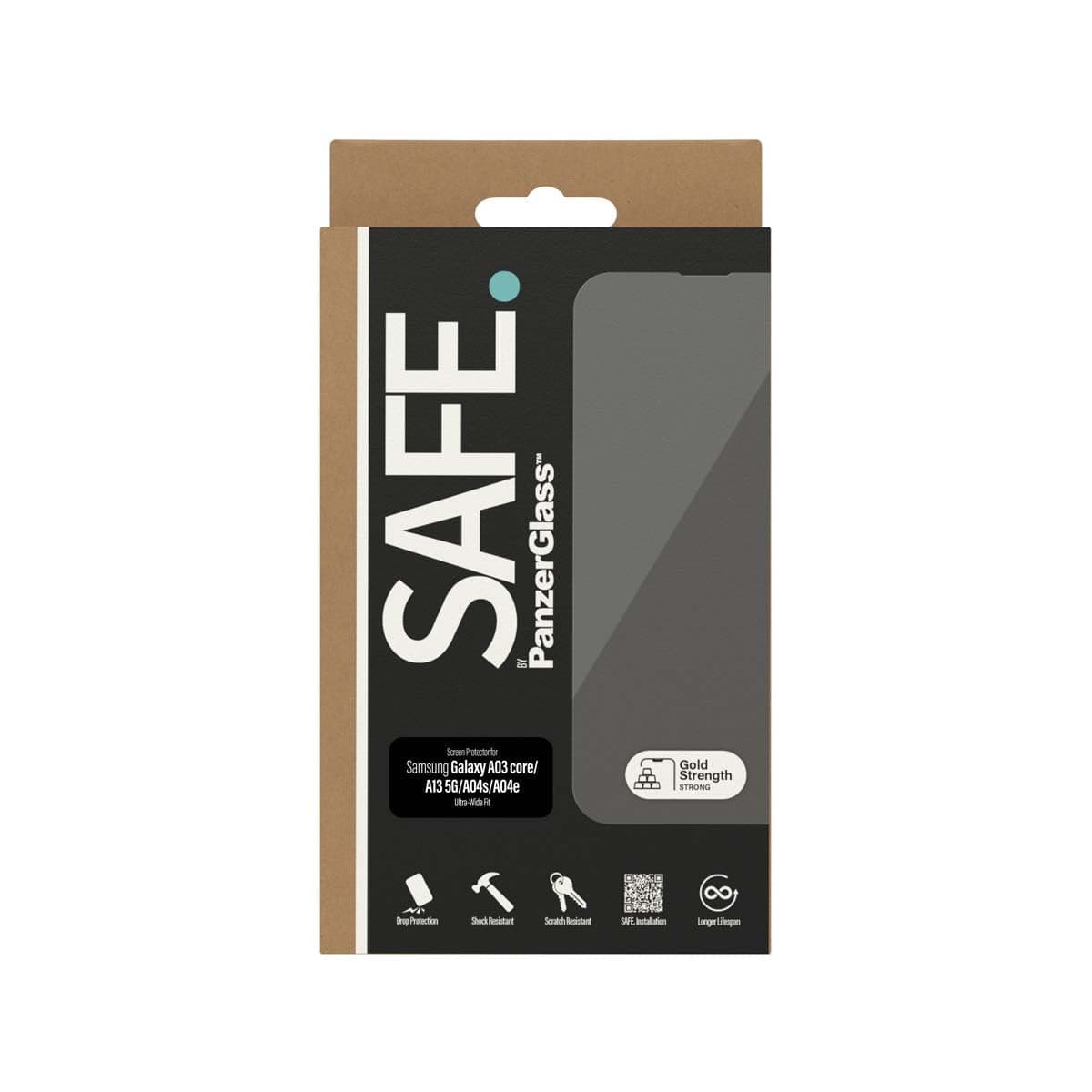 PanzerGlass SAFE Phone Screen Protector for Samsung A13/A04s 5G - Clear.