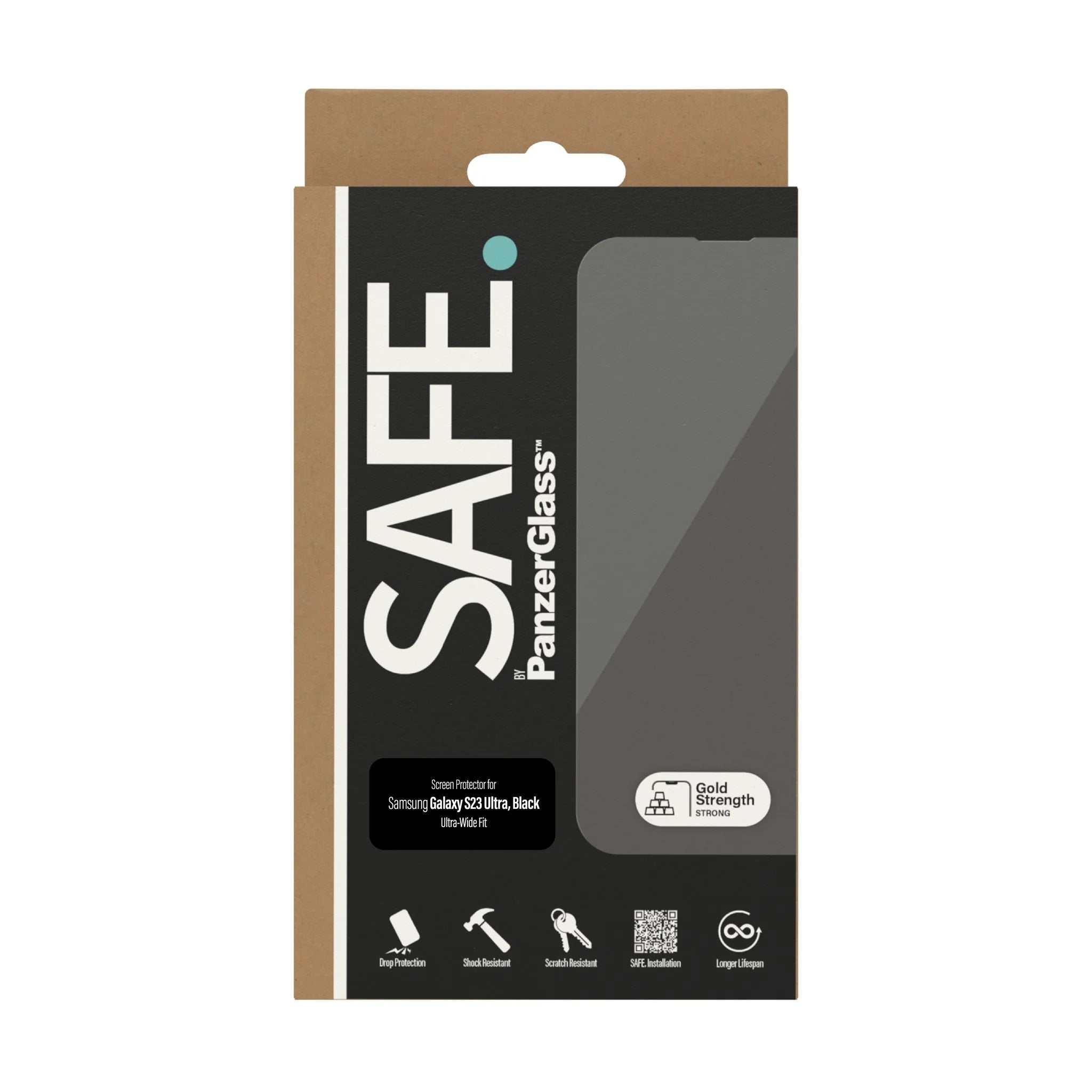 PanzerGlass™ SAFE Screen Protector for Samsung Galaxy S23 Ultra - Ultra-Wide Fit.