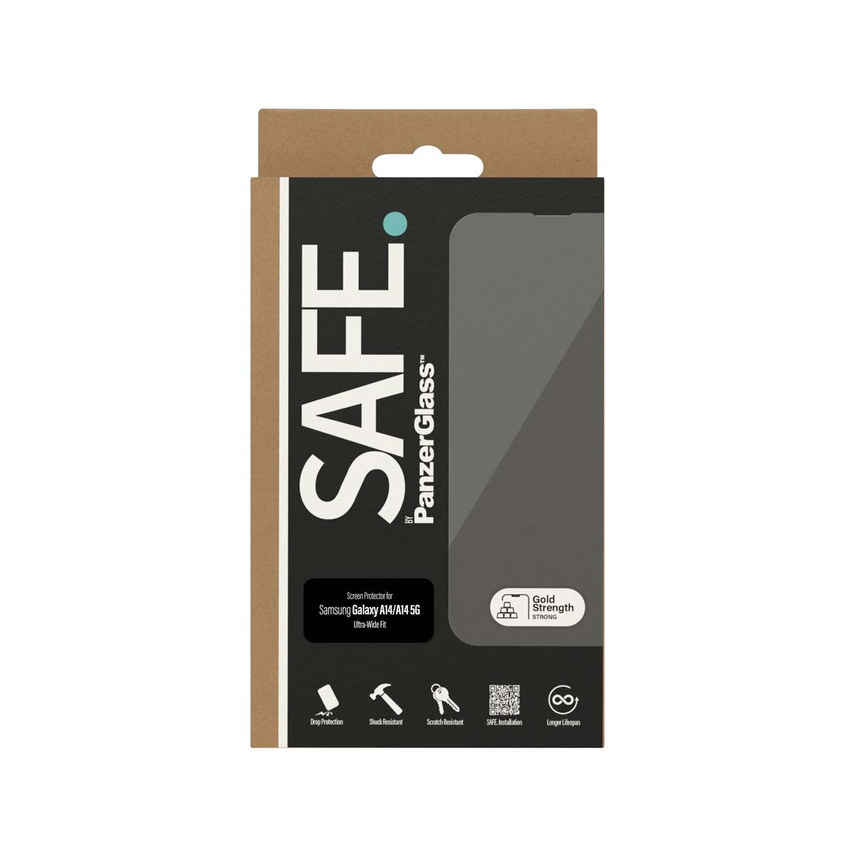 Panzerglass SAFE Phone Screen Protector for Samsung Galaxy A14/A14 5G - Clear.