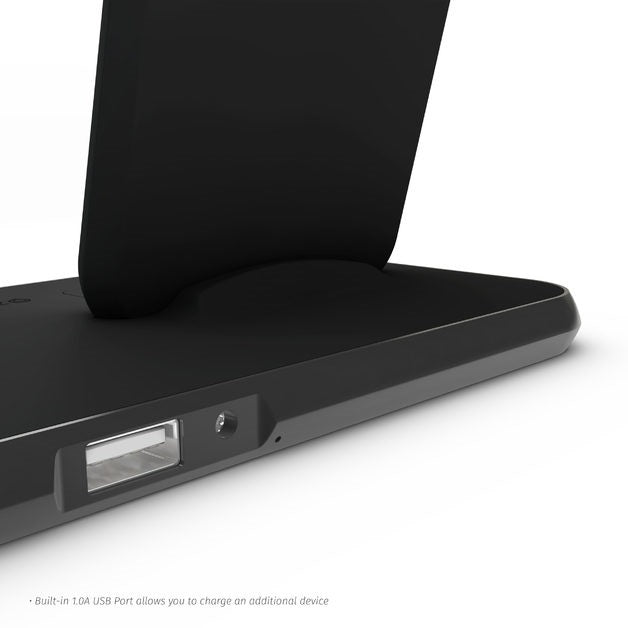 ZENS Aluminium Dual Wireless Charger+Dock+USB10W 3-1.