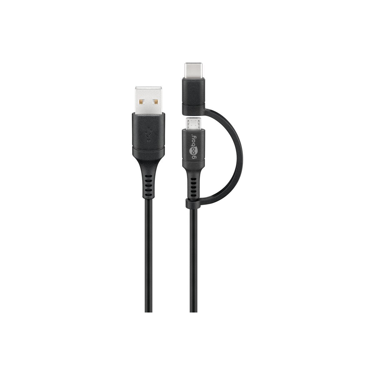 Goobay USB 2.0 cable (USB-C to micro-B 2.0) 1M - Cables - Techunion -