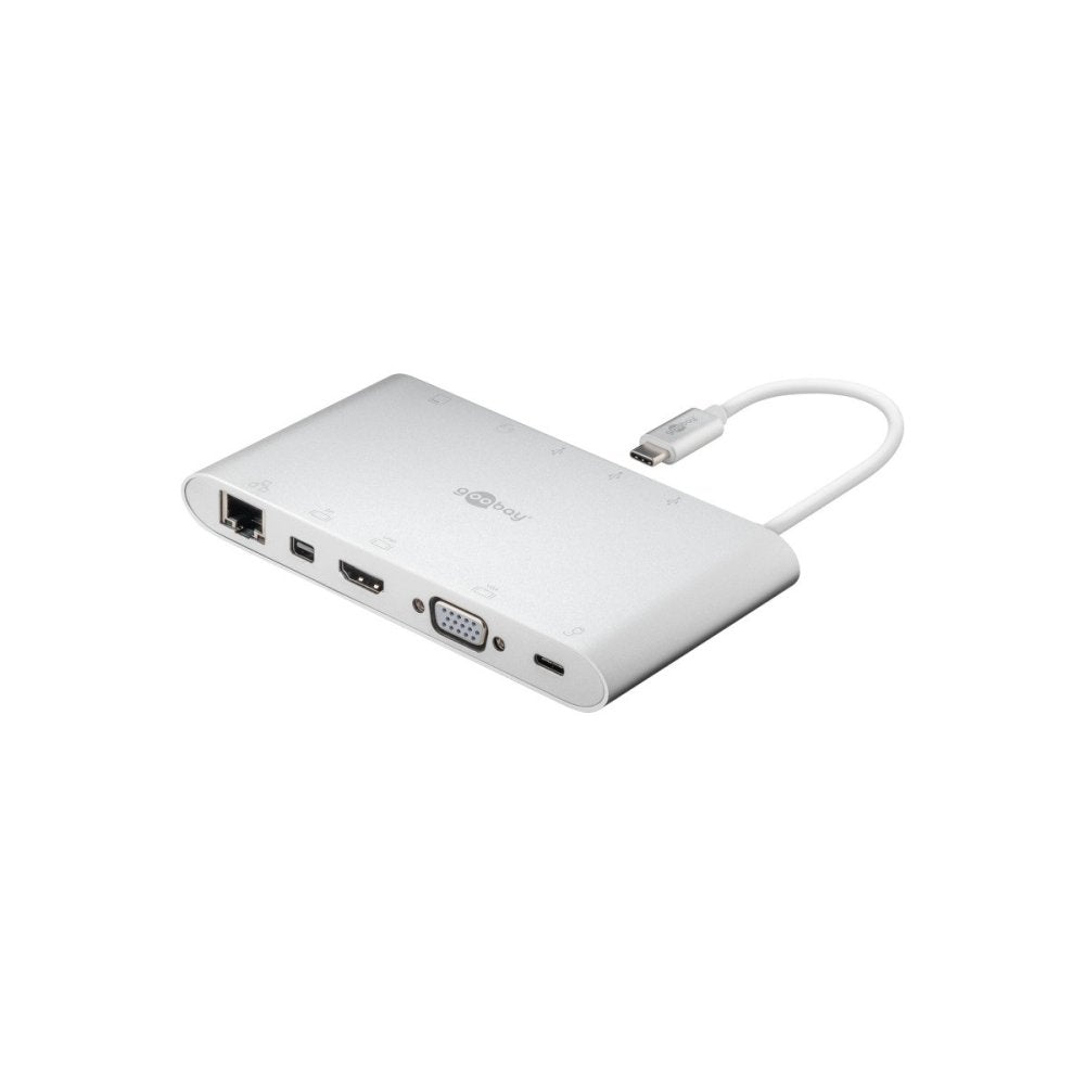 Goobay USB-C™ All-in-1 Multiport Adapter aluminium silver - Adapter - Techunion -