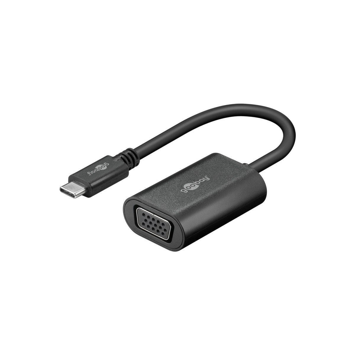 Goobay USB-C- VGA adapter black 0.2m - Adapter - Techunion -