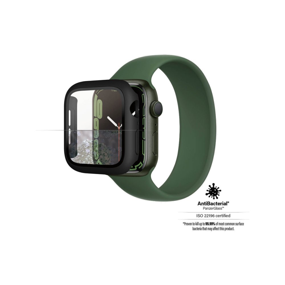 PanzerGlass Full Body Apple Watch 7 41mm Screen Protector - Black - Watch Screen Protector - Techunion -