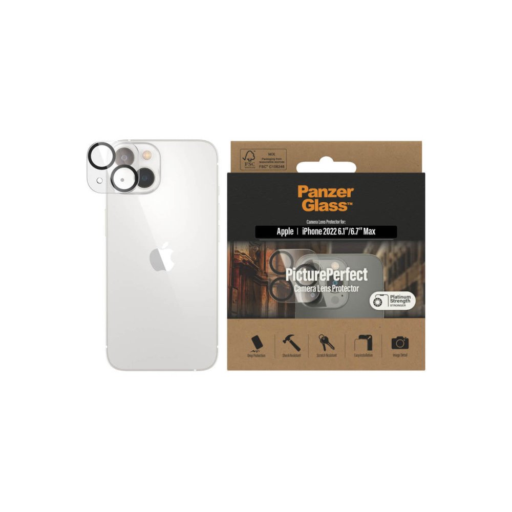 PanzerGlass PicturePerfect Camera Protector for iPhone 14 and 14 Plus - Screen Protector - Techunion -