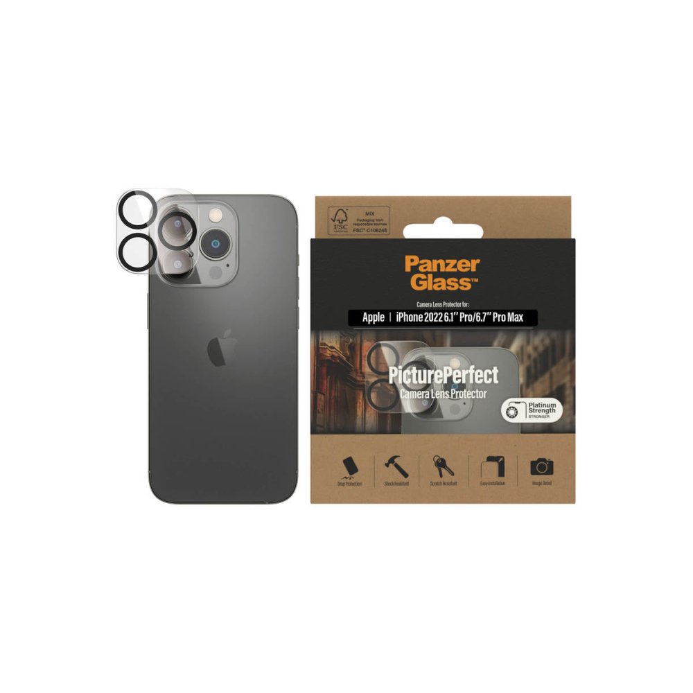 PanzerGlass PicturePerfect Camera Protector for iPhone 14 Pro and iPhone 14 Pro Max - Screen Protector - Techunion -