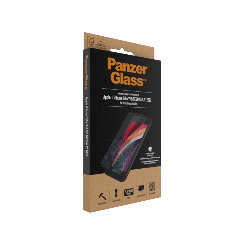 PanzerGlass Screen Protector for iPhone 6/7/8/SE2 - Clear - Screen Protector - Techunion -