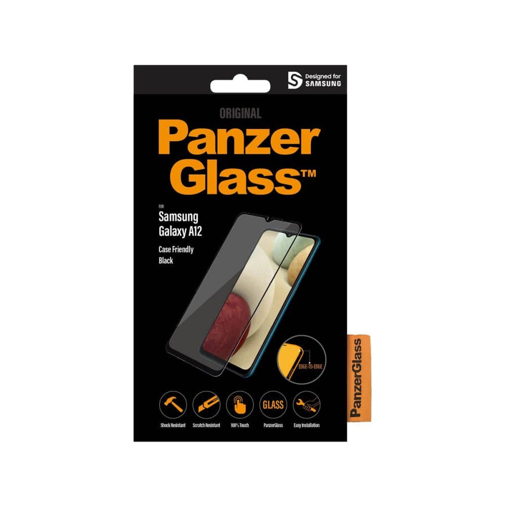 PanzerGlass Screen Protector for Samsung Galaxy A12 - Black - Screen Protector - Techunion -