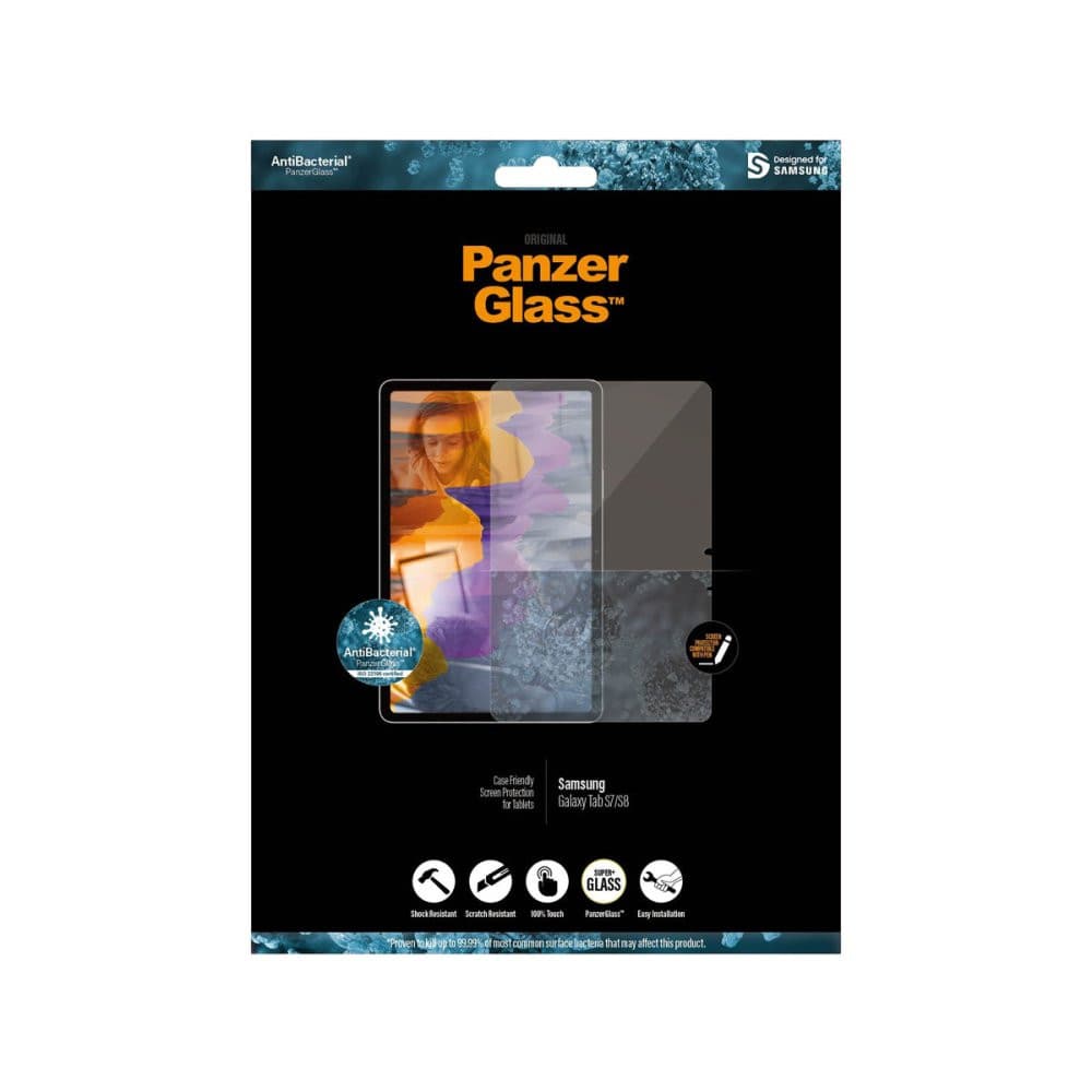PanzerGlass Screen Protector for Samsung Galaxy Tab S7/S8 - Clear - Screen Protector - Techunion -